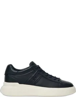 Sneakers With Shiny Nappa And Elongated H