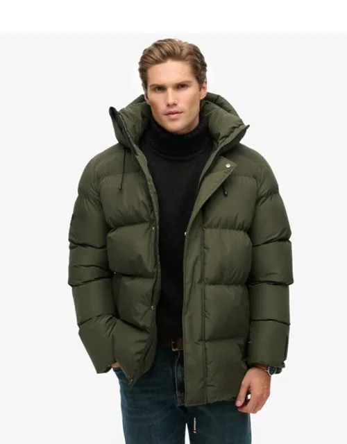 Hooded Five Baffle Sports Puffer Jacket