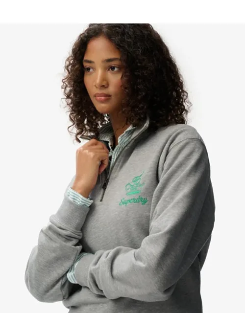 Country Club Crest Half Zip Sweatshirt