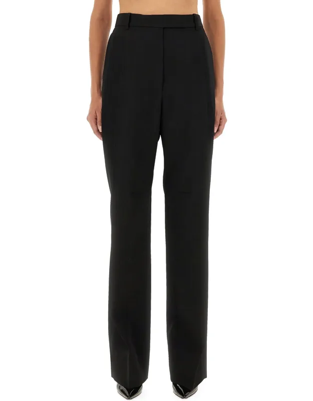 Sharp Wool Pants With Pleats