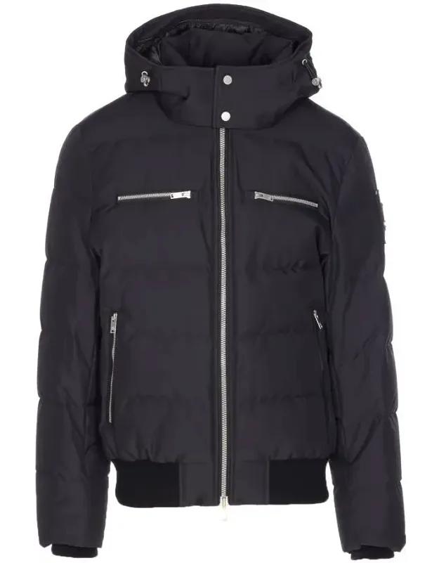 Cloud Bomber With Zip Closure And Removable Hood