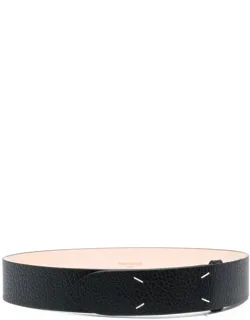 Grained Four-stitch Belt