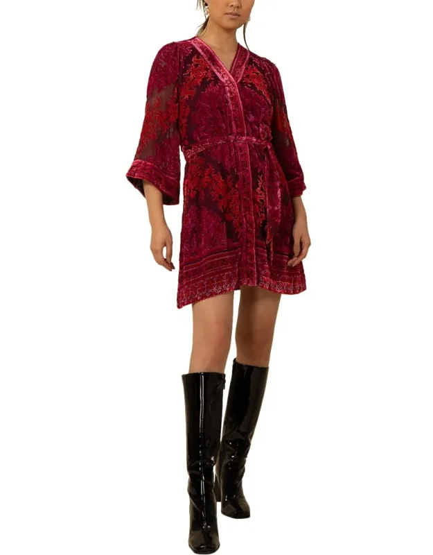 Silk-blend Mini Dress