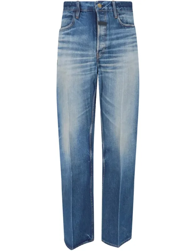 Logo Straight Jeans