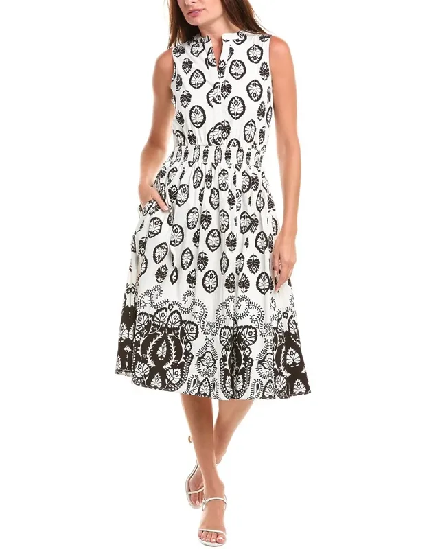 Smocked Waist Midi Dress