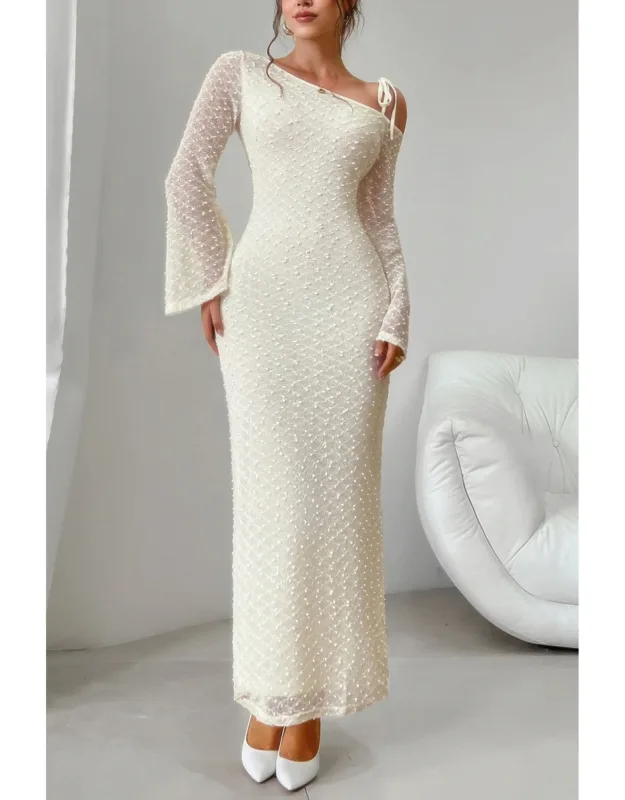 Off Shoulder Bodycon Long Sleeve Dress