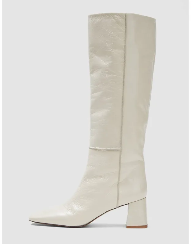 Knee High Patent Leather Boots