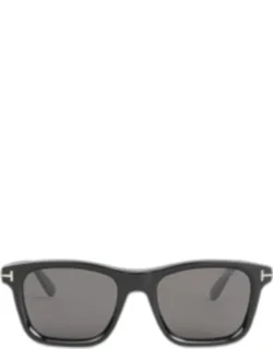 Rectangular Sunglasses With 100% Uv Protection And Acetate Frame