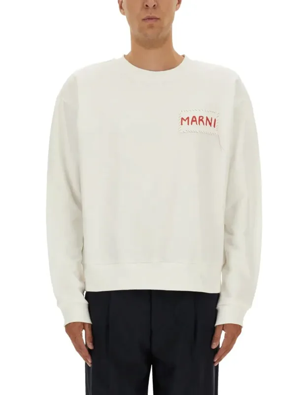Sweatshirt With Logo Patch