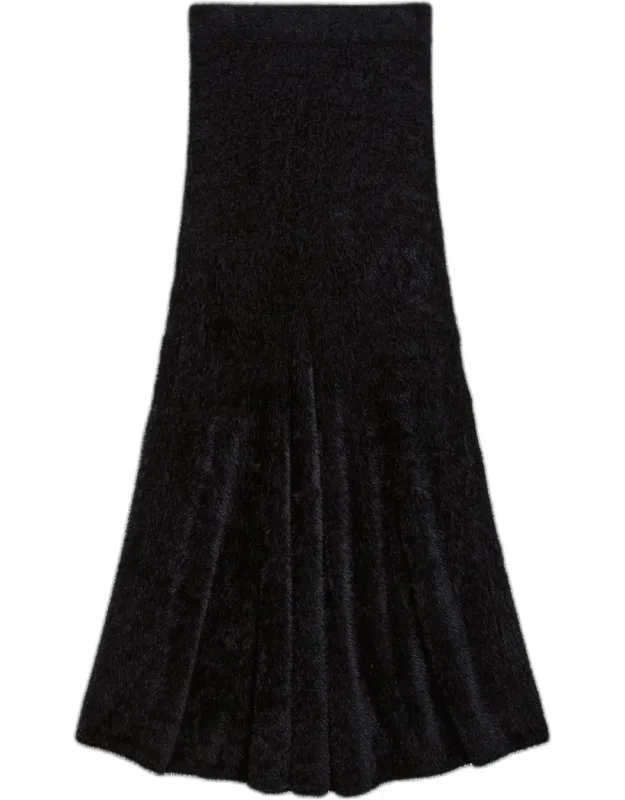 Eyelash Knit Maxi Skirt