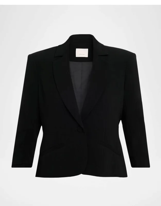 Cropped 3/4-sleeve Blazer