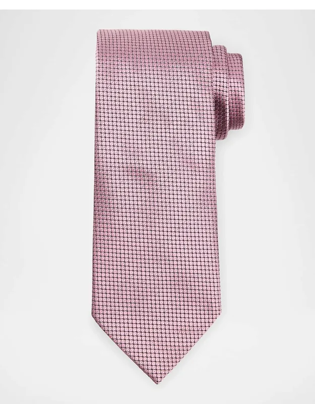 Tonal Micro-geometric Silk Tie