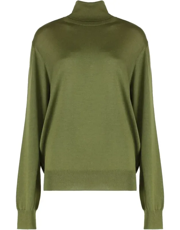 Wool Blend Turtleneck Sweater
