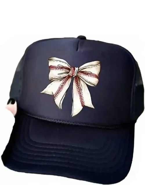 Baseball Bow Trucker Hat