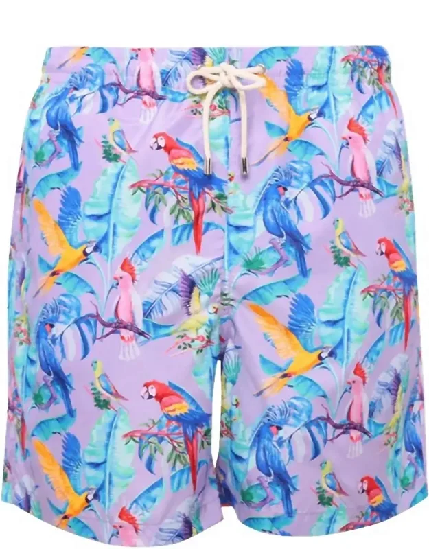 Patterned Swim Shorts