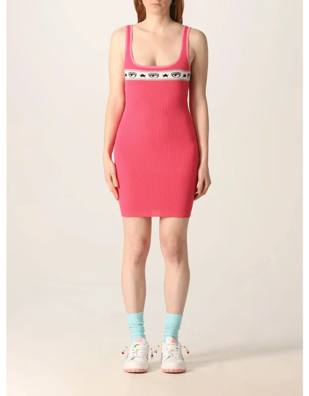 Mini Dress With Logomania Band