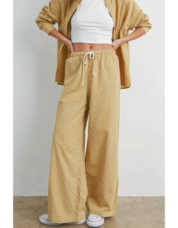 Micro Check Pants