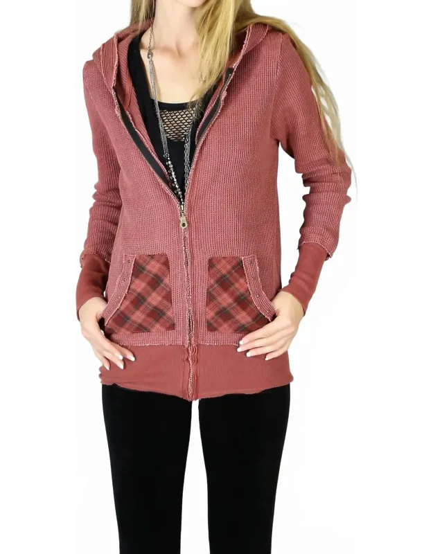 90's Seattle Thermal Tunic Hoodie