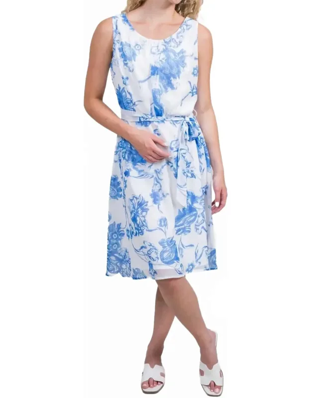 Belted Tank Lined Dress