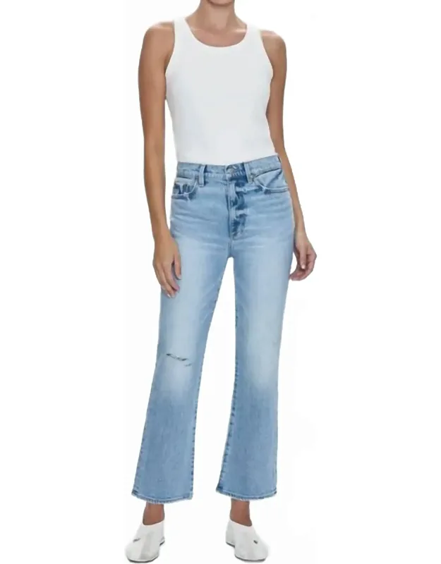 High Rise Ankle Bootcut Jeans
