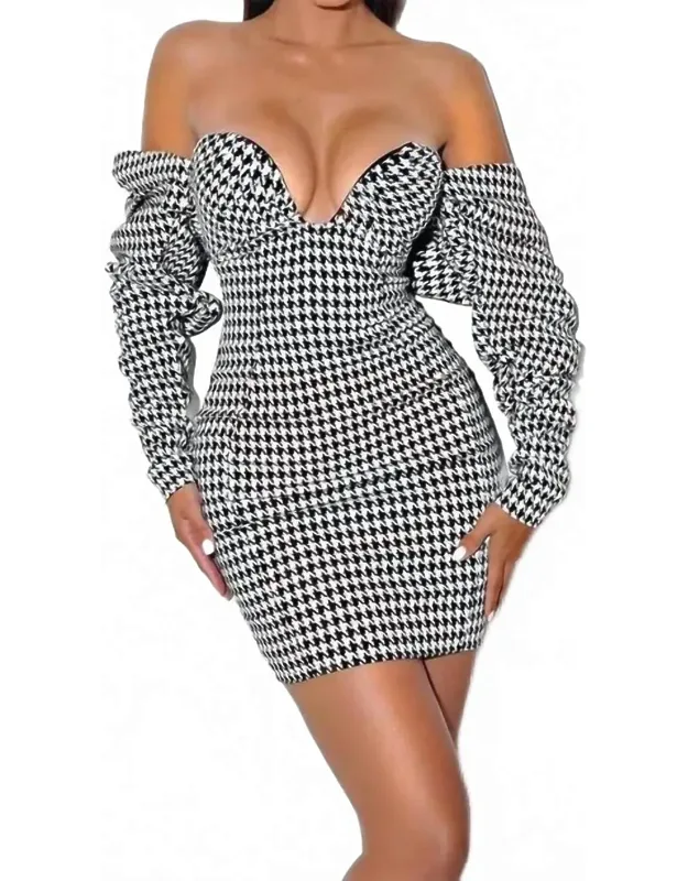 Houndstooth Dress