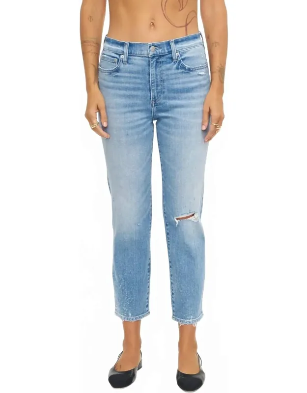 Monroe Cropped High Rise Cigarette Jeans