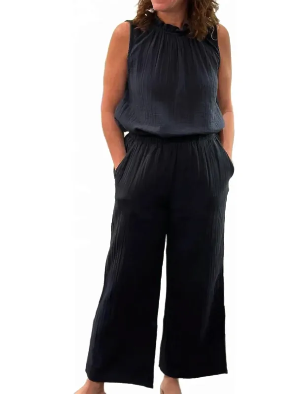 Gauze Wide Leg Pants