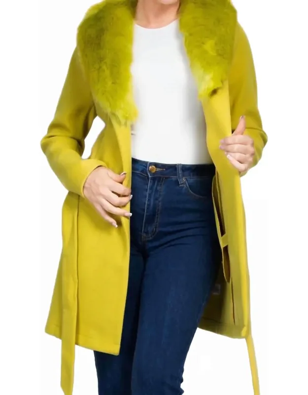 Furry Trench Coat