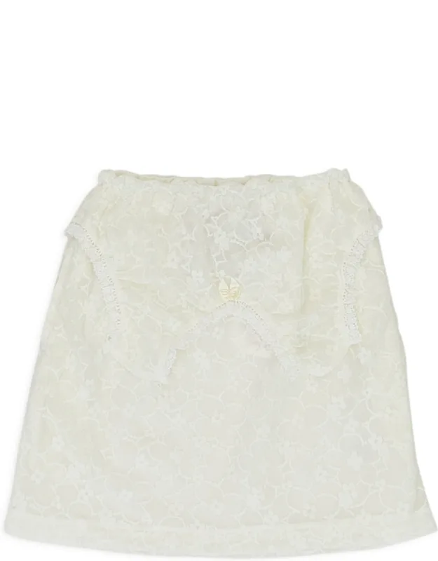 Lace Tank Top And Flared Skirt