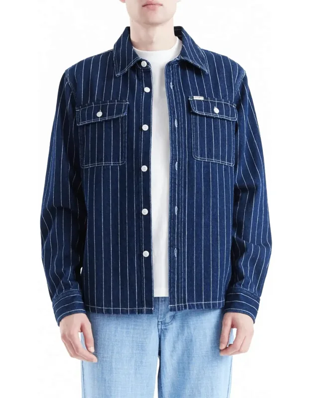 Vacay Stripe Denim Shirt