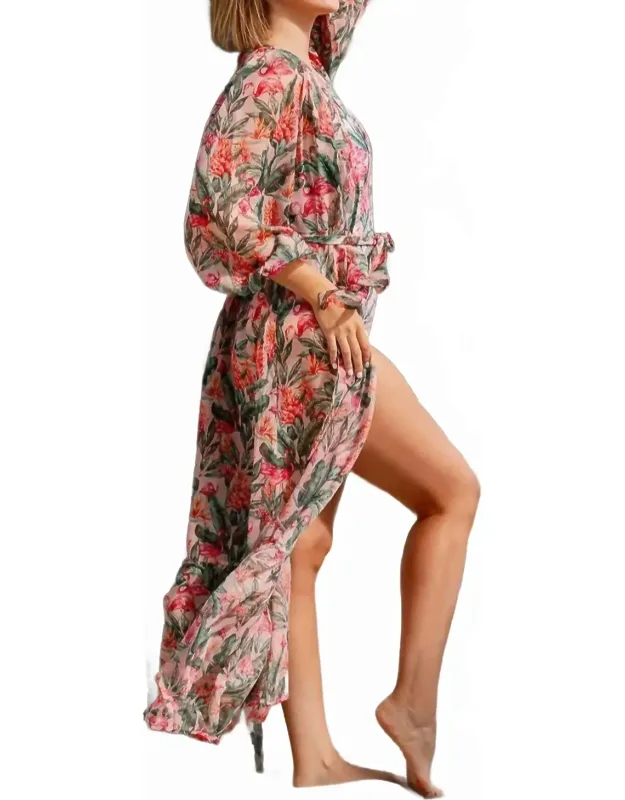 Long Sleeve Robe Cover Up