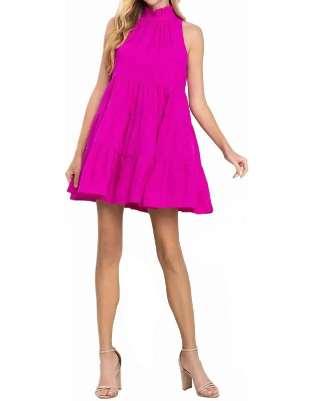 Tiered Halter Dress