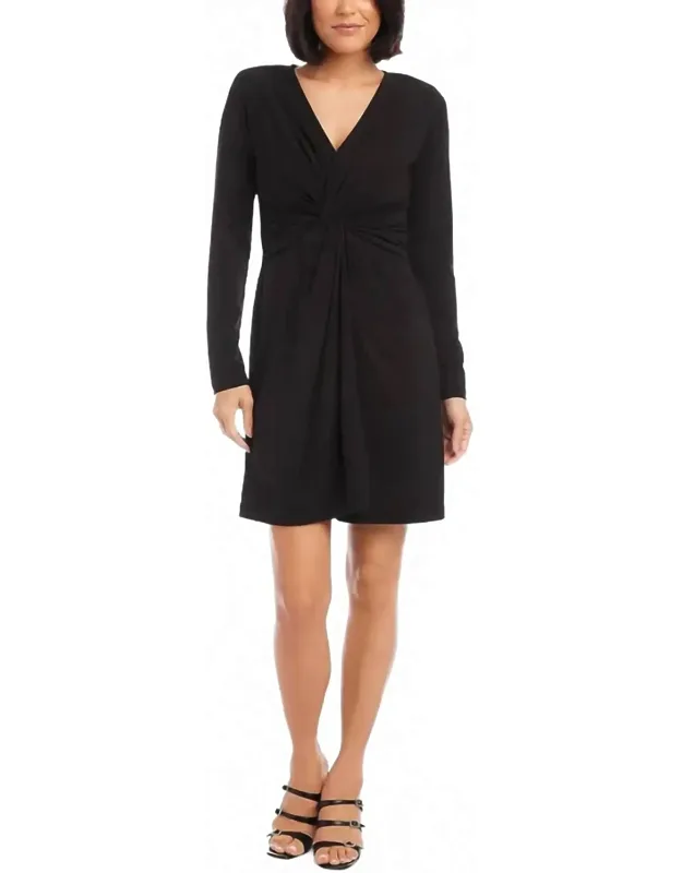 Twist Front Mini Dress