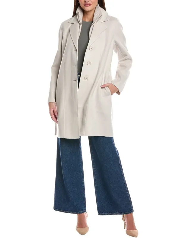 Knit Wool & Cashmere-blend Coat