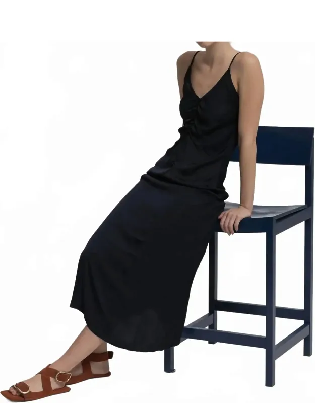 Ruched Slip Dress