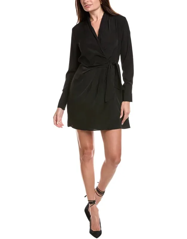 Ipponelli Mini Dress With Pleated Detailing And Button Cuffs