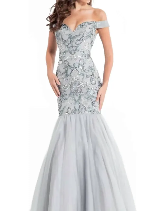 Off Shoulder Mermaid Prom Dress