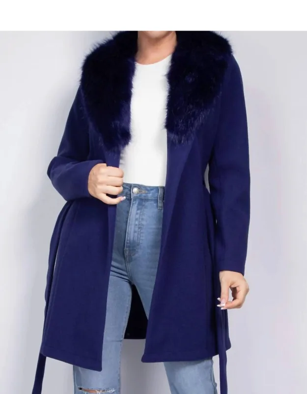 Furry Trench Coat