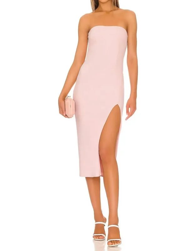 Grace Midi Strapless Gown