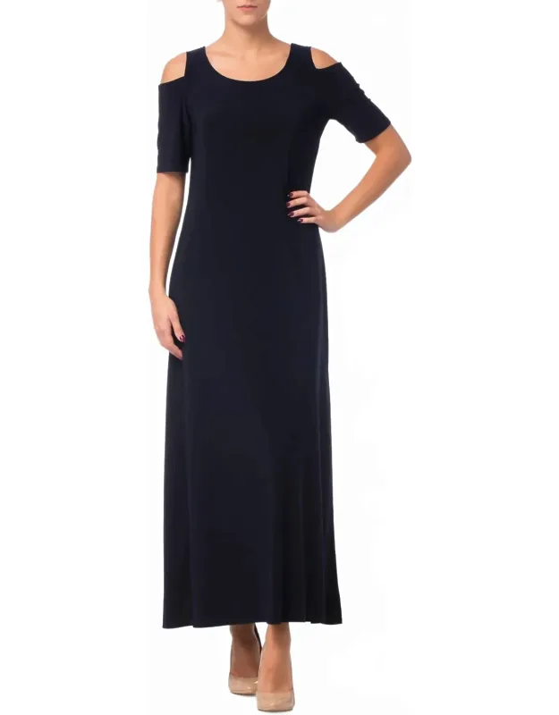 Cold-shoulder Maxi Dress