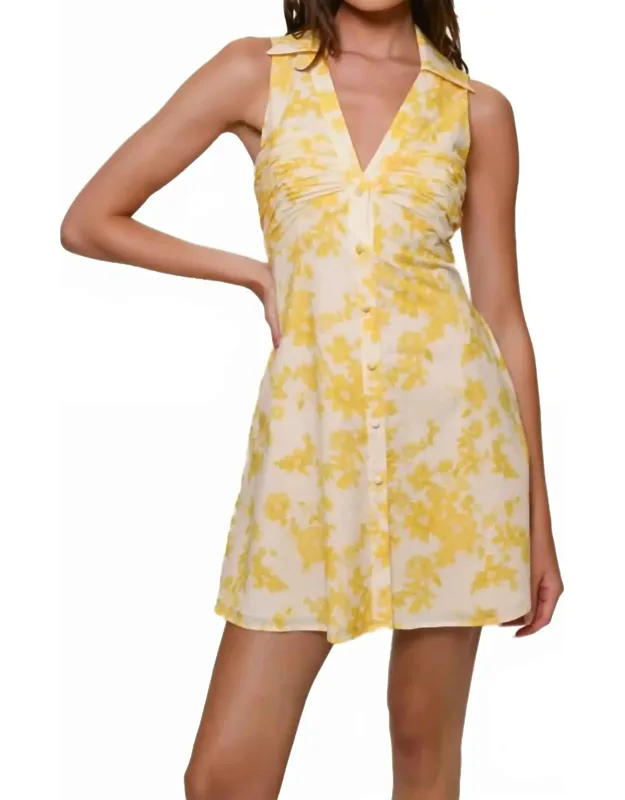 Dress In Fuzzy Floral