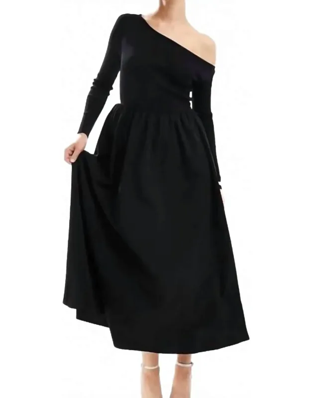 Off Shoulder Full Skirt Dress