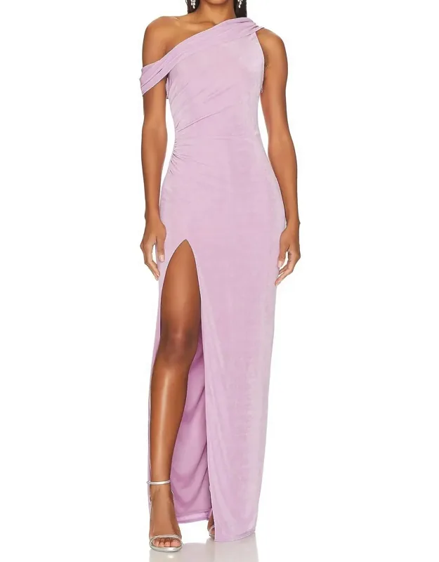 Rhea Maxi Gown One Off Shoulder Dress