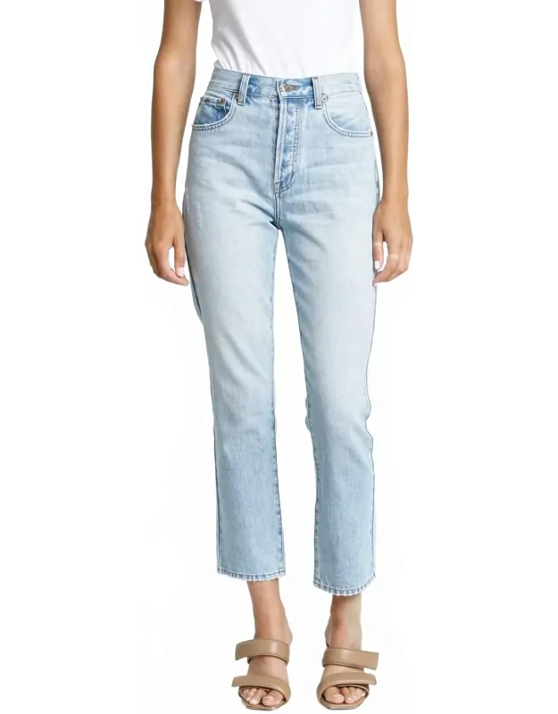 Keaton High Rise Slim Straight Jeans