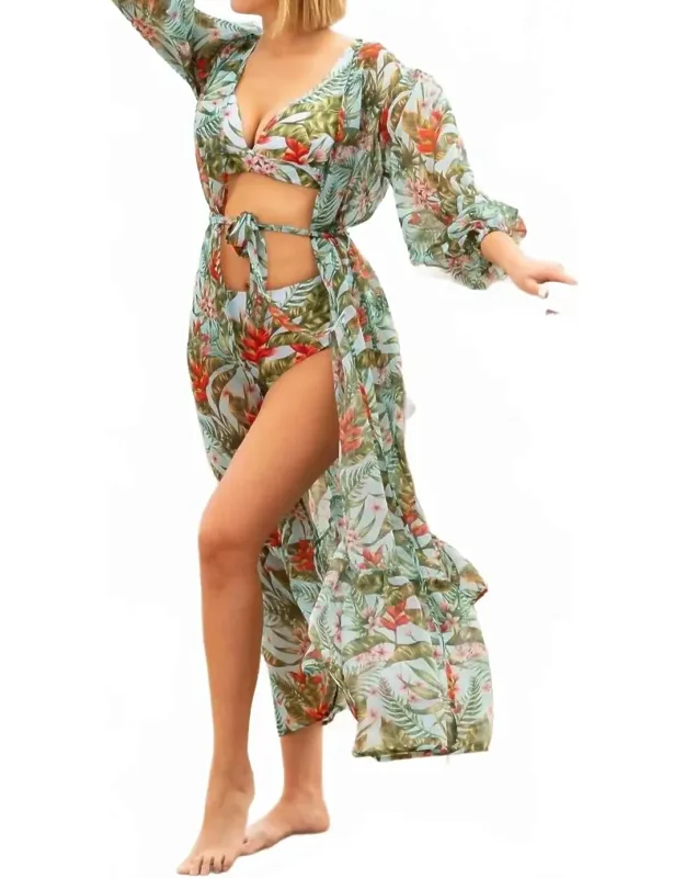 Long Sleeve Robe Cover Up