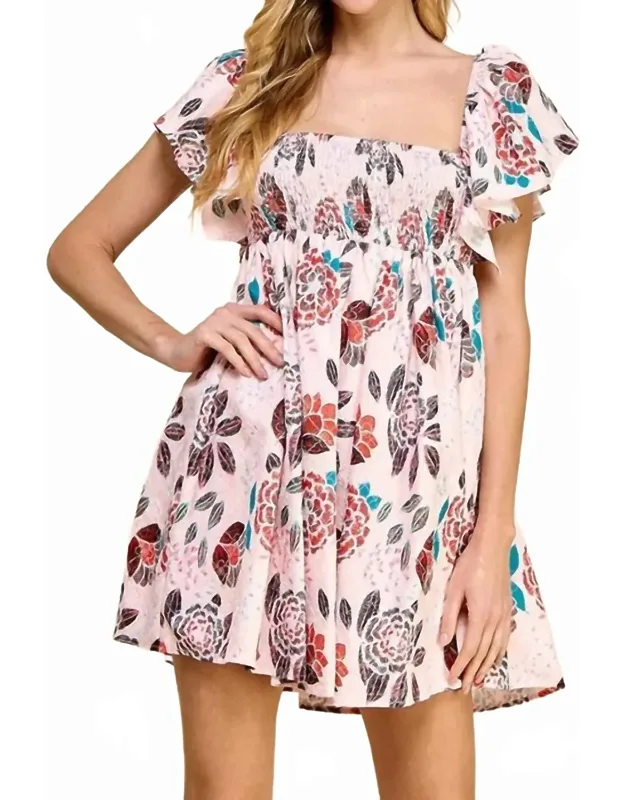 Floral Smocked Dress