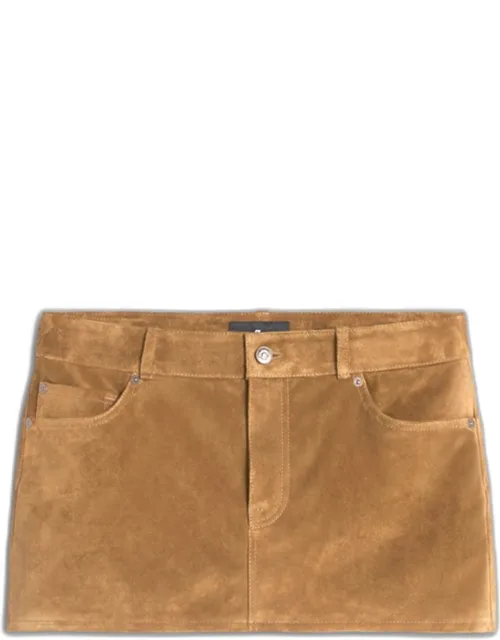 Suede Mini Skirt