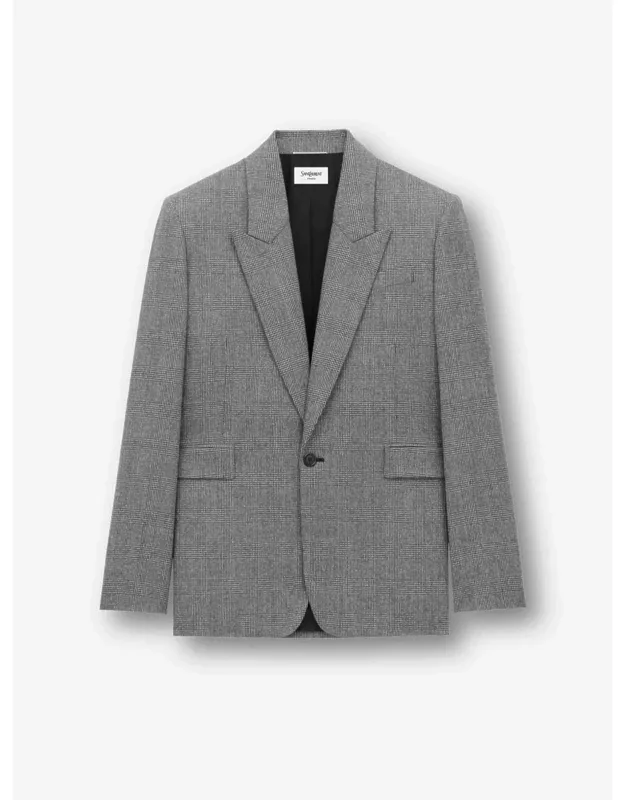 Straight Wool Blazer