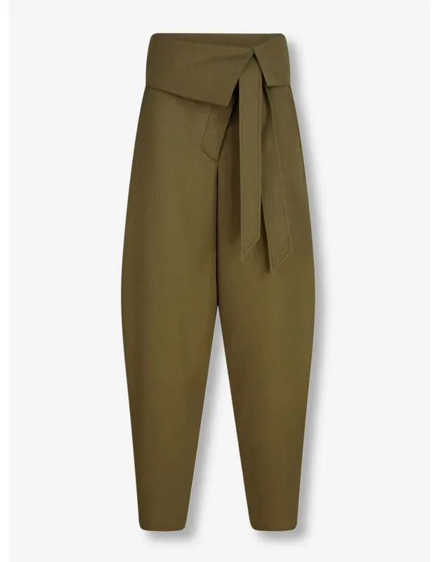 Straight Wool Pants