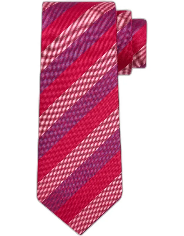 Micro-texture Diagonal Stripe Silk Tie